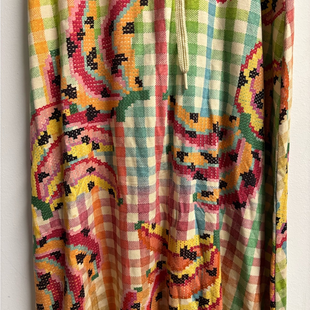 FARM Rio Multicolor A-Line Skirt size PP - Picture 2 of 5